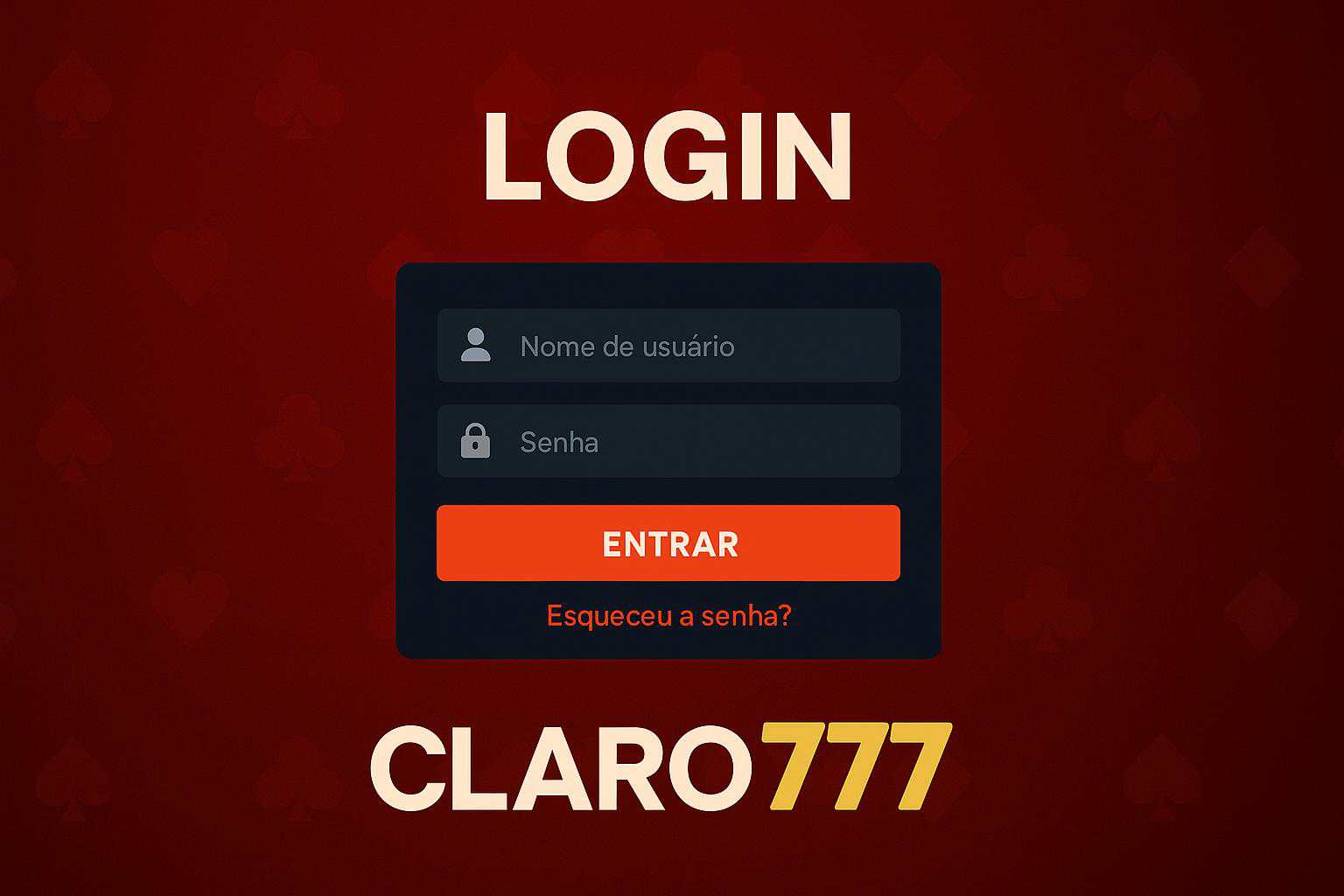 Login no Cassino CLARO777